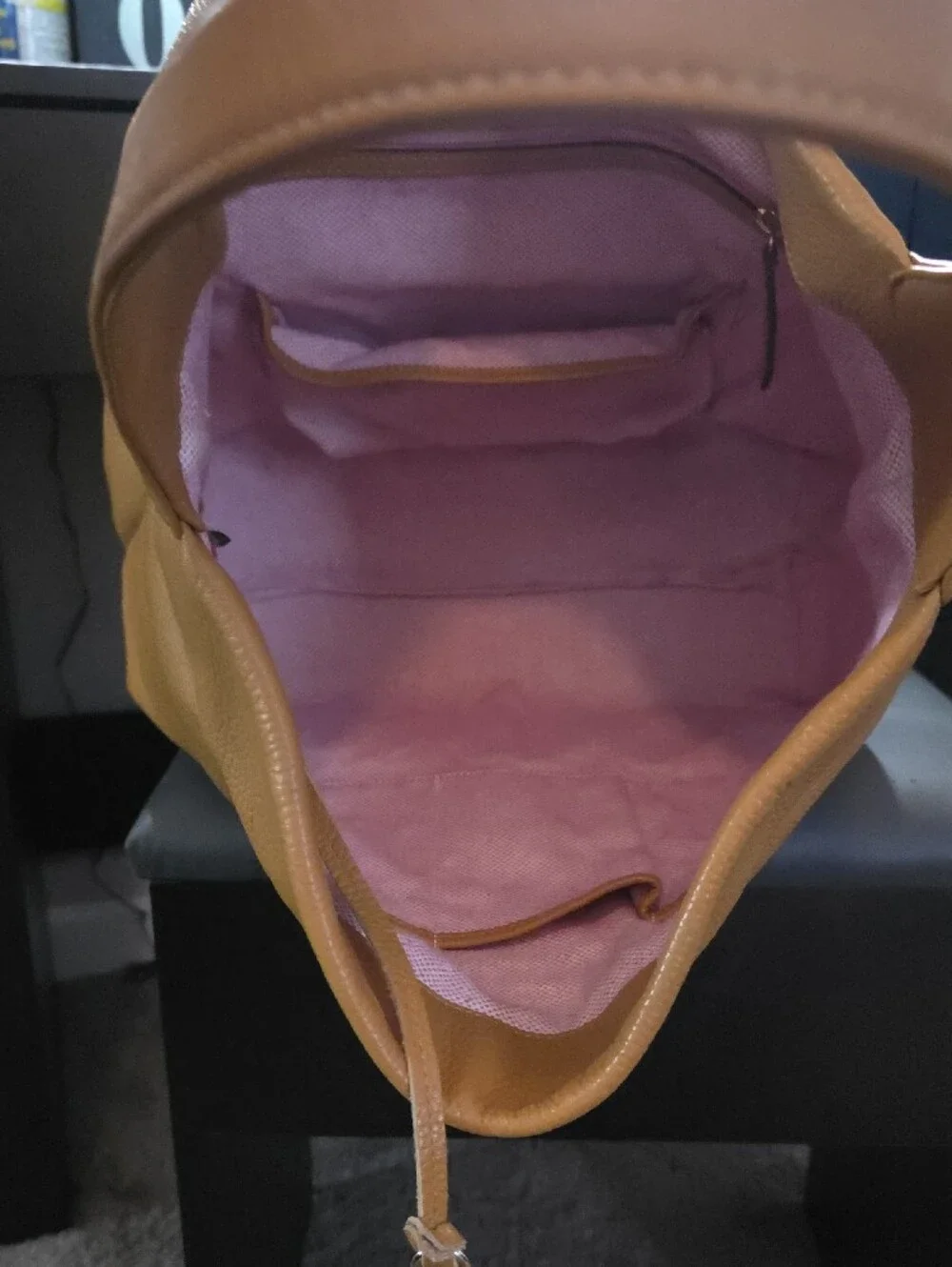 Dooney & Bourke Mustard Pebbled Leather Hobo Bag